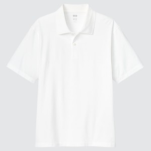 Uniqlo AIRism Poloshirt Herre Hvide | 8704-UDJPW