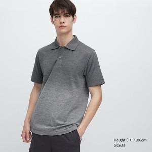 Uniqlo DRY-EX Poloshirt Herre Grå | 7158-VDTJC