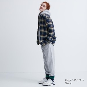 Uniqlo Flannel Checked Long-Sleeve Skjorte Dame Blå | 5149-TLNAR