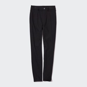 Uniqlo HEATTECH Ultra Stretch High-Rise Leggings Bukser Dame Sort | 3804-MPOZJ