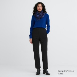 Uniqlo HEATTECH Warm Forede Bukser Dame Sort | 9236-YDVIA