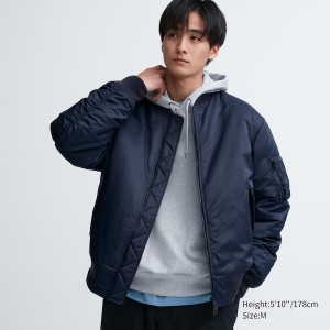 Uniqlo MA-1 Blouson jackets Herre Mørkeblå | ITMAOU-160