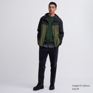 Uniqlo Pocketable UV Protection 3D Cut Parka Herre Olivengrøn | AMZHGN-126