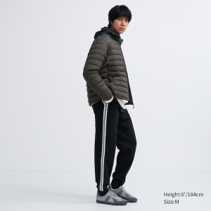 Uniqlo Side-Stripe Joggingbukser Herre Sort | 6837-NSMVP