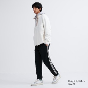 Uniqlo Side-Stripe Joggingbukser Herre Sort | 5086-HZTRI