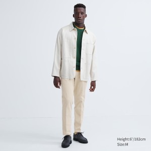 Uniqlo Smart Ankle Bukser Herre Beige | 9187-VLUJE