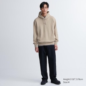 Uniqlo Sweat Pullover Long-Sleeve Hættetrøje Herre Blå | 0289-IXVDZ