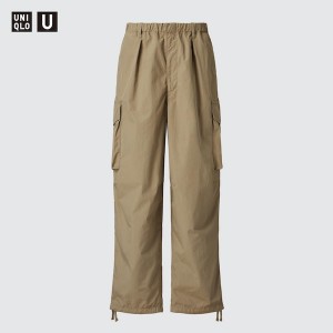 Uniqlo U Brede-Fit Parachute Cargo Bukser Herre Khaki | 2714-EVBOR