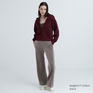 Uniqlo Ultra Stretch Smooth Bukser Dame Brune | 5374-SQGTA