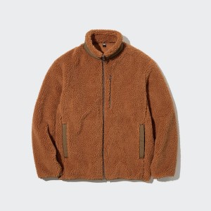 Uniqlo Windproof Outer Fleece jackets Herre Orange | FWSQXH-740