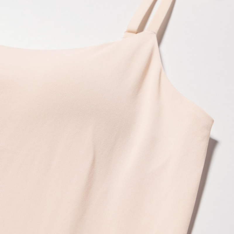 Uniqlo AIRism Camisole Bra Toppe Dame Beige | 1694-GLYIW