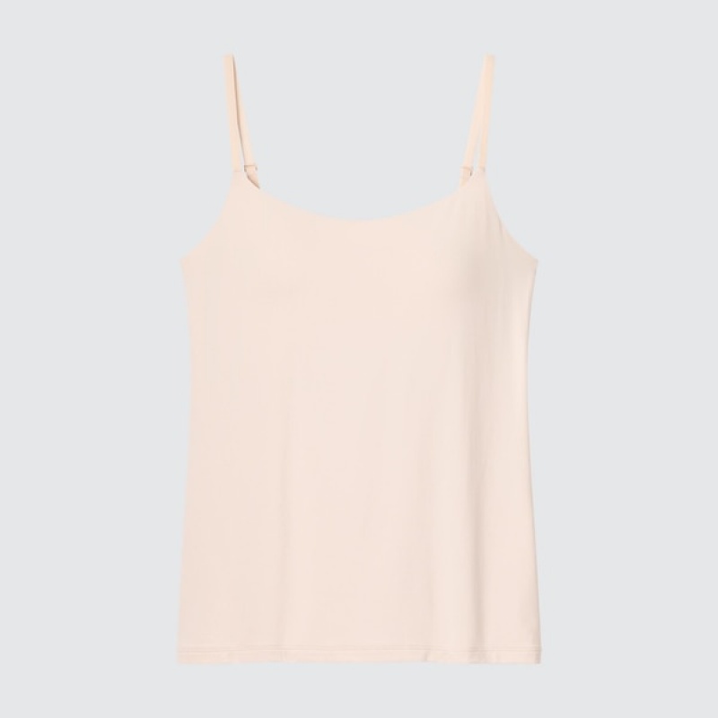 Uniqlo AIRism Camisole Bra Toppe Dame Beige | 1694-GLYIW