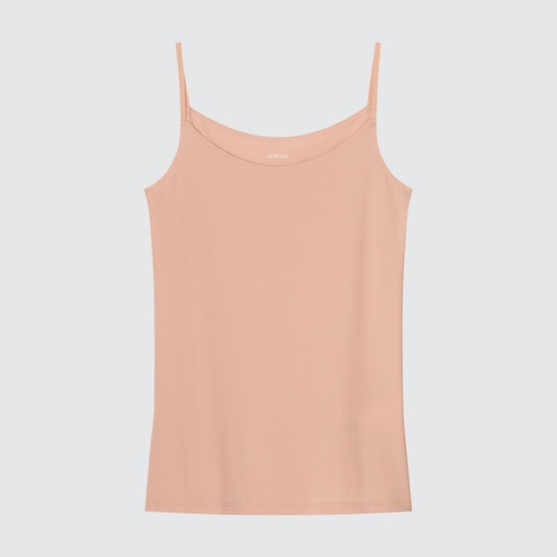 Uniqlo AIRism Camisole Toppe Dame Lyserød | 5634-BKYSU