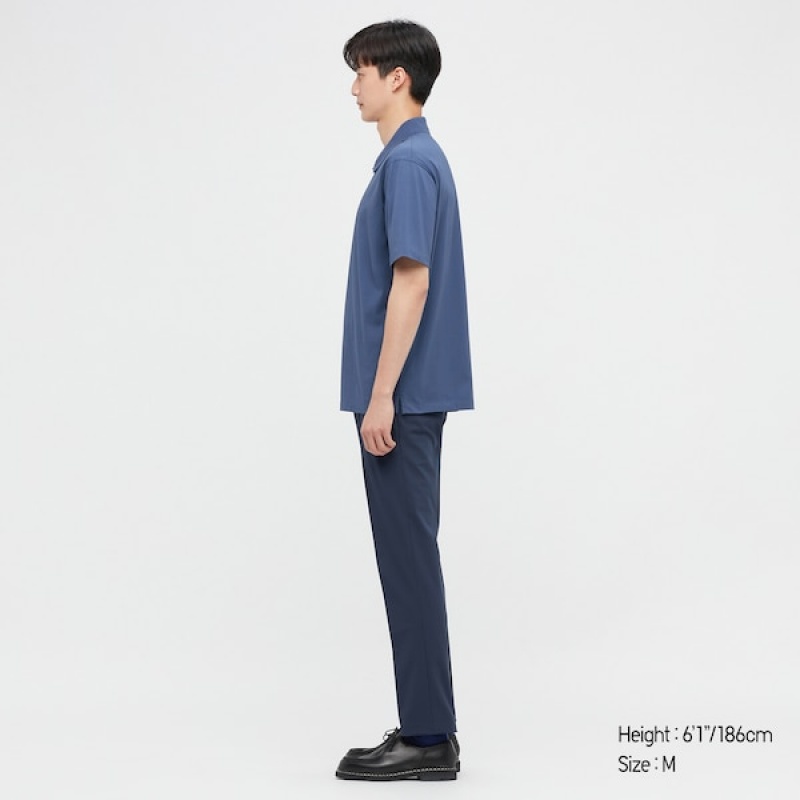 Uniqlo AIRism Poloshirt Herre Hvide | 3291-PXDIO