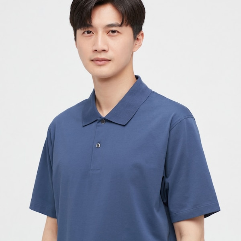 Uniqlo AIRism Poloshirt Herre Hvide | 3291-PXDIO