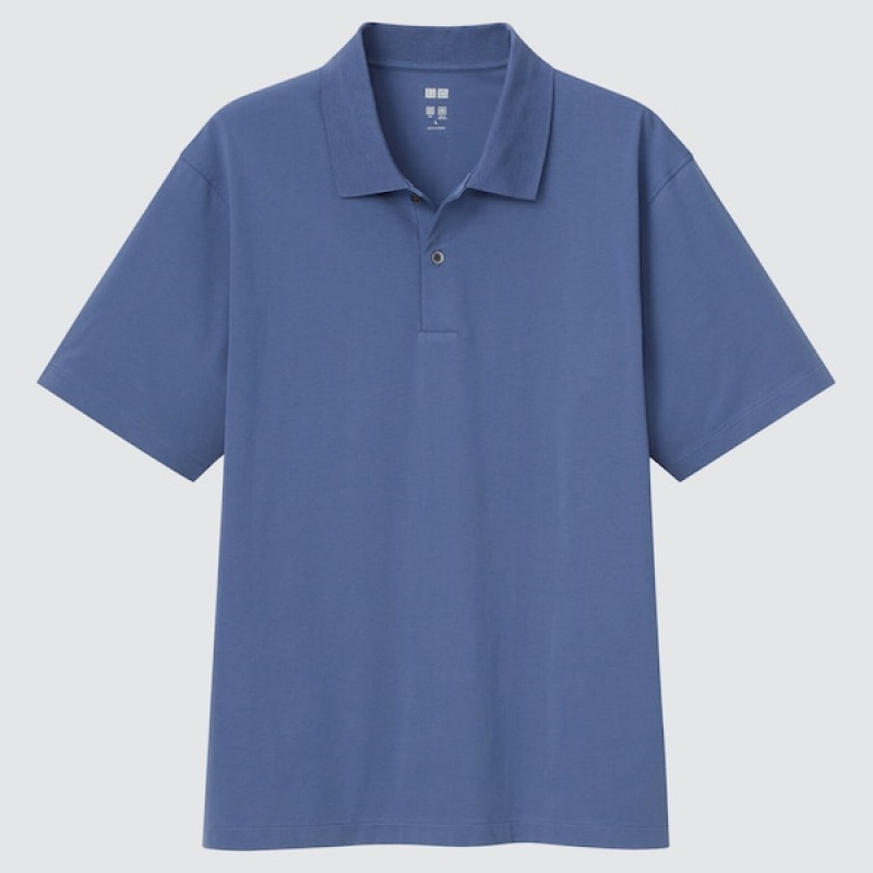 Uniqlo AIRism Poloshirt Herre Hvide | 3291-PXDIO