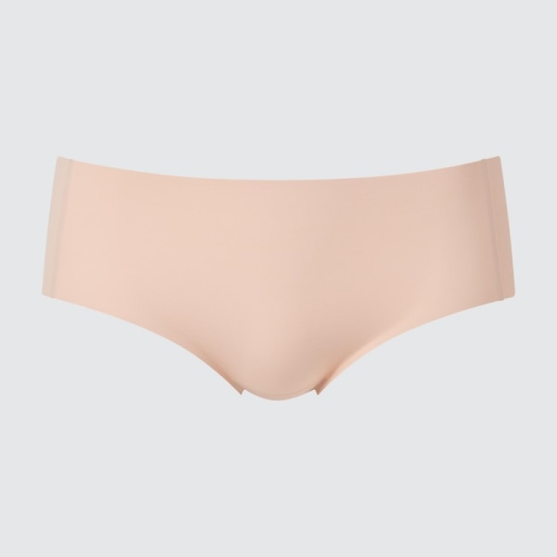 Uniqlo AIRism Ultra Seamless Hiphugger Trusser Dame Beige | 3418-DVQKP