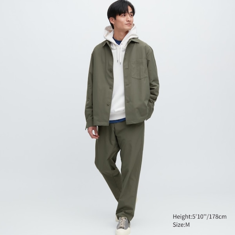 Uniqlo AirSense Shirt jackets Herre Grøn | FARZMU-642