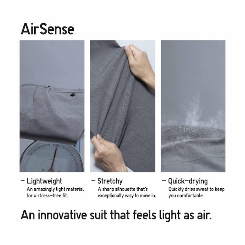 Uniqlo AirSense jackets Herre Beige | 4362-GUSVE