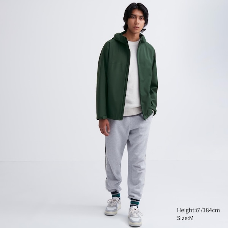 Uniqlo BLOCKTECH Parka Herre Grøn | RQKTEX-283