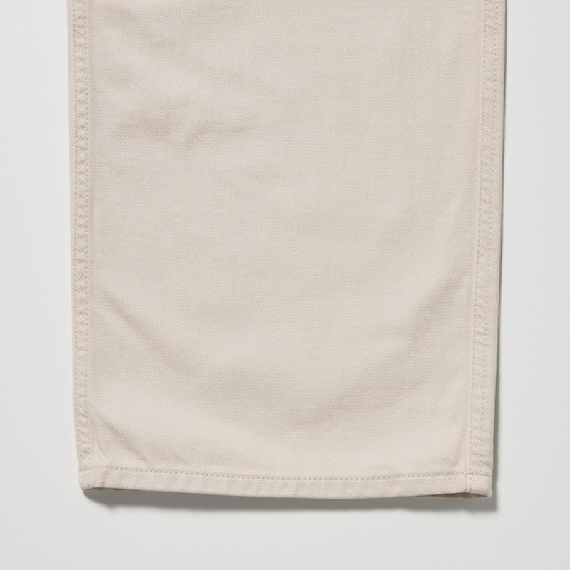 Uniqlo Baggy Jeans Dame Beige | 6293-CRPGS