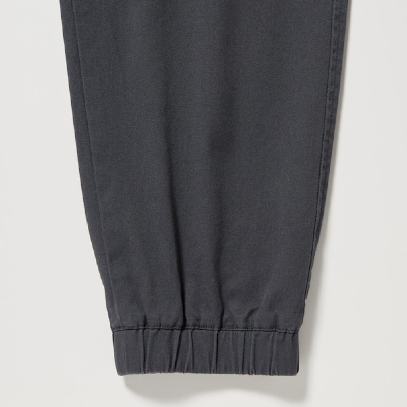 Uniqlo Bomulds Relaxed Joggers Herre Sort | 0827-BJLUC