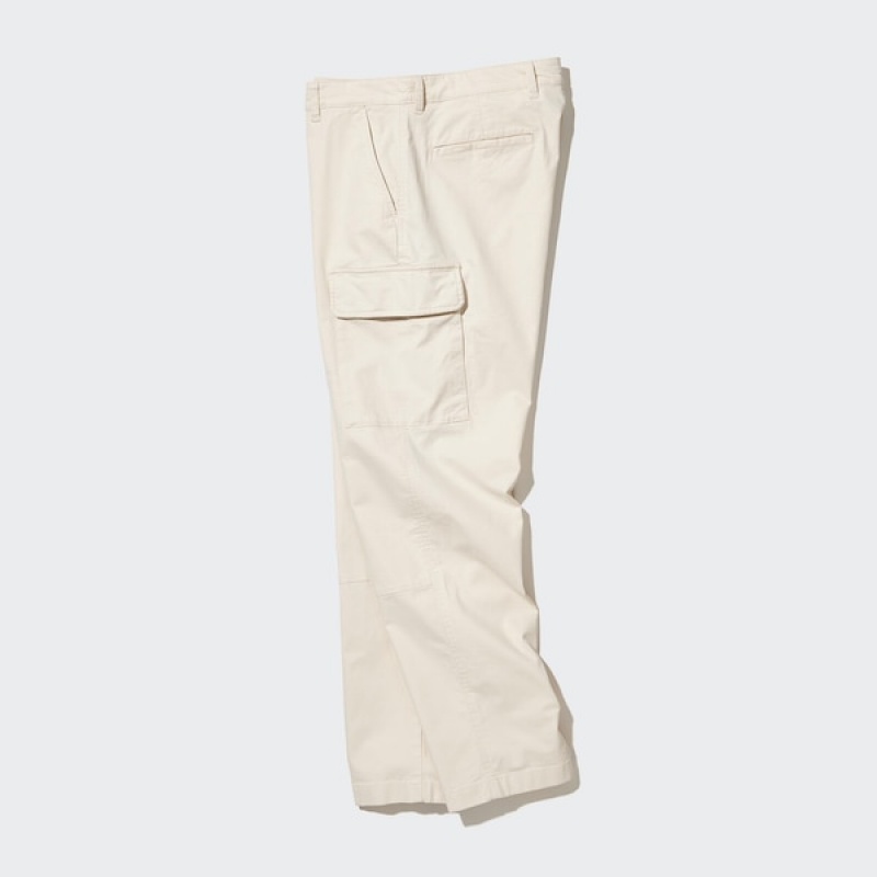 Uniqlo Cargo Bukser Herre Hvide | 8143-WNCIS