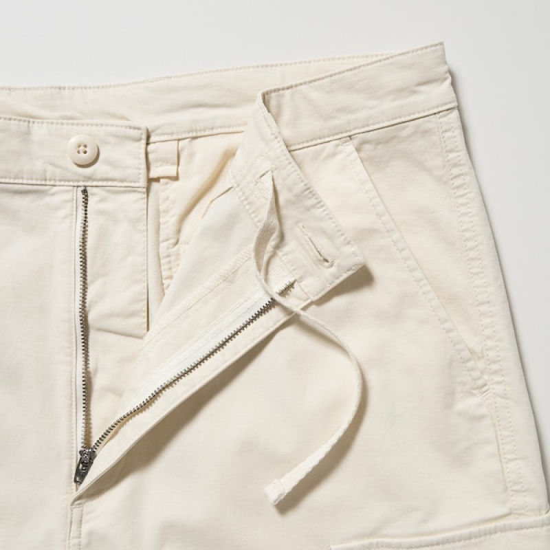 Uniqlo Cargo Bukser Herre Hvide | 8143-WNCIS