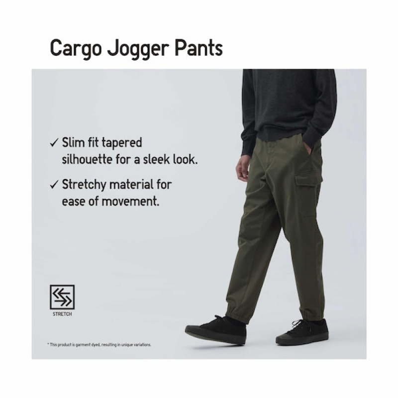 Uniqlo Cargo Joggers Herre Brune | 5612-EFJWU