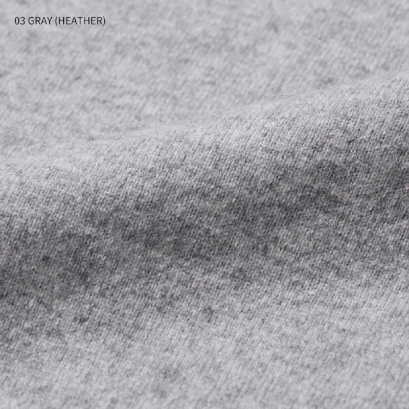 Uniqlo Cashmere Crew Neck Long-Sleeve Trøjer Herre Grå | 3580-BGCAE