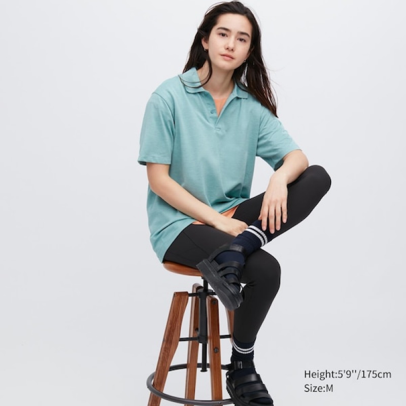 Uniqlo DRY-EX Poloshirt Dame Grøn | 7342-MFDAV