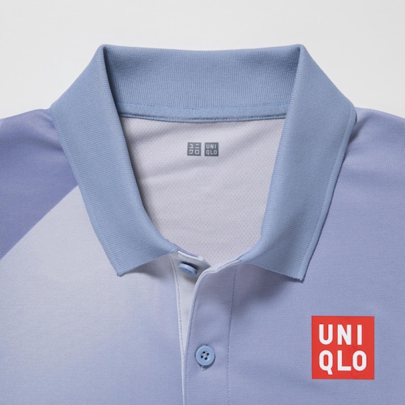 Uniqlo DRY-EX Poloshirt Herre Blå | 6841-WMVBJ