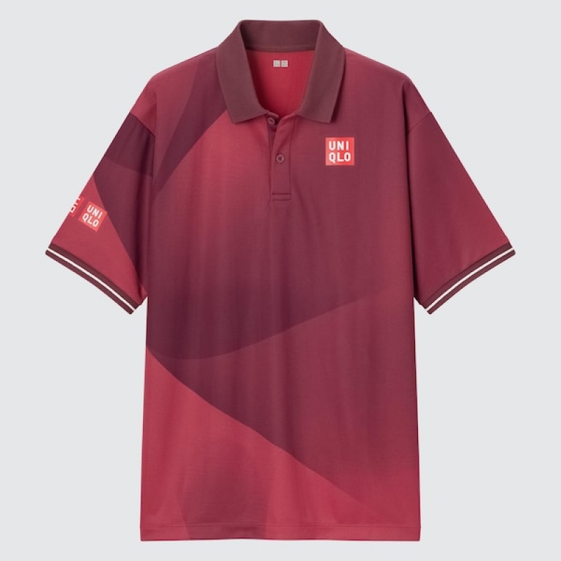 Uniqlo DRY-EX Poloshirt Herre Rød | 5864-USRDT