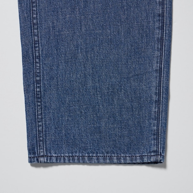 Uniqlo Denim Arbejds Jeans Herre Hvide | 9302-YODXB