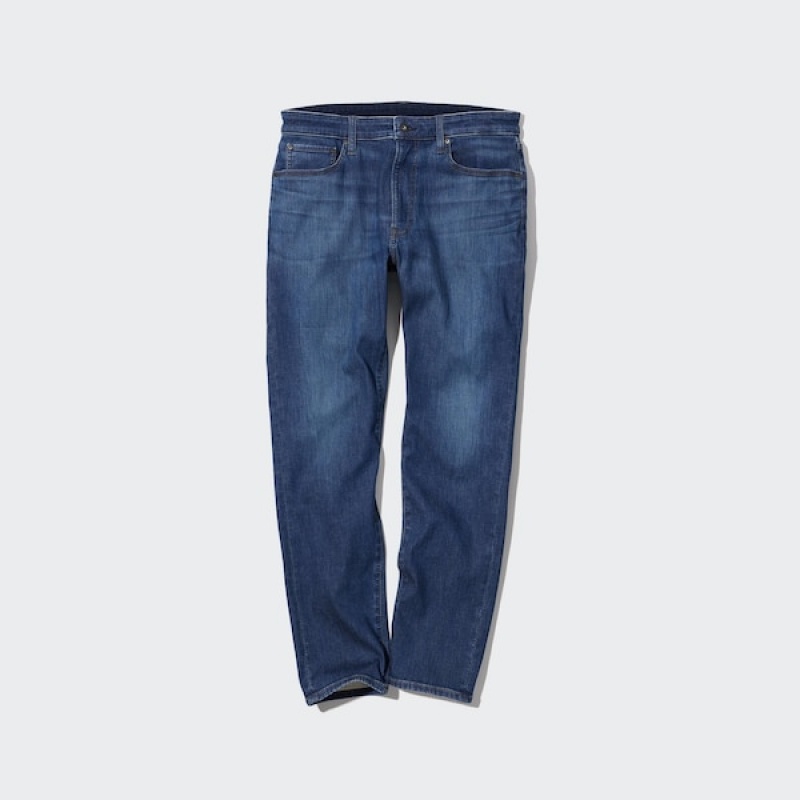 Uniqlo EZY Ultra Stretch Jeans Herre Blå | 3109-GJFWZ