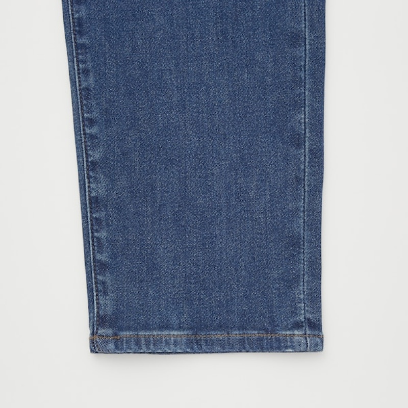 Uniqlo EZY Ultra Stretch Jeans Herre Blå | 1068-XBTPD