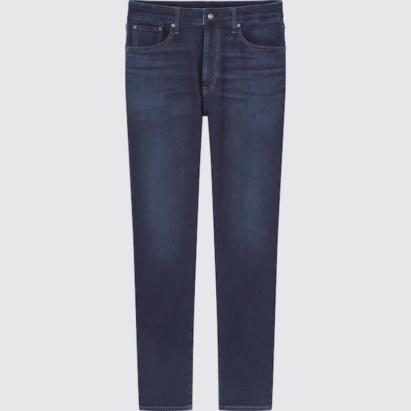 Uniqlo EZY Ultra Stretch Jeans Herre Blå | 1068-XBTPD