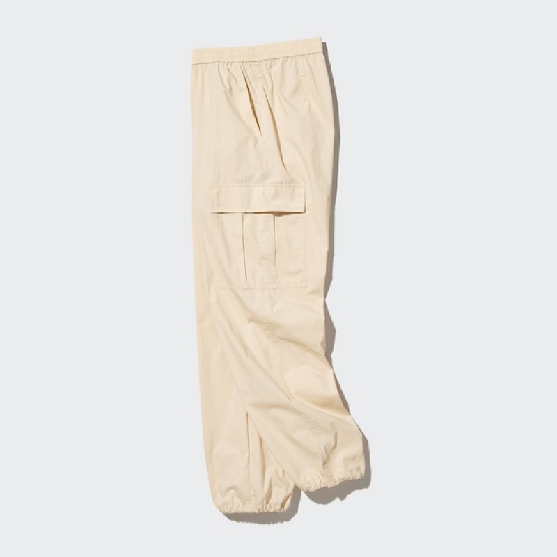 Uniqlo Easy Cargo Bukser Dame Beige | 1764-PNXVD