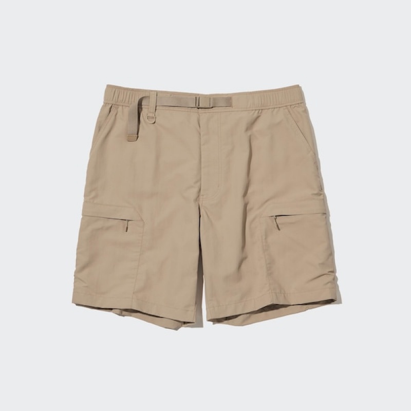 Uniqlo Geared Shorts Dame Beige | 5267-ADYZN