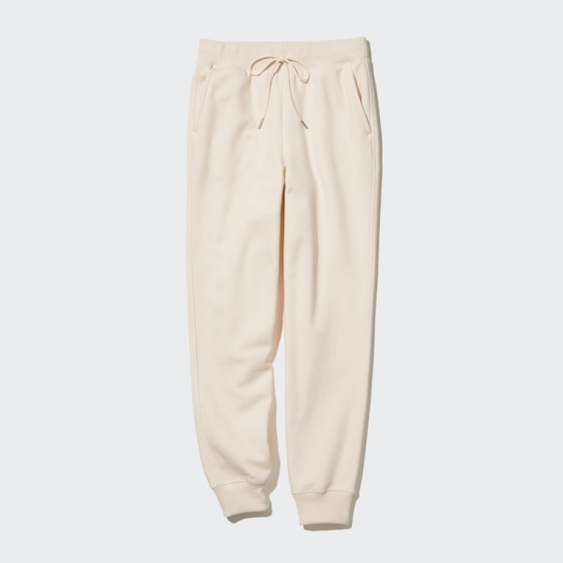 Uniqlo HEATTECH Pile-Forede Joggingbukser Dame Hvide | 3526-SQDNY