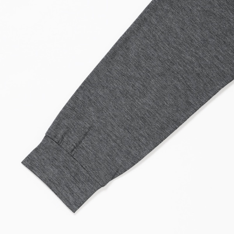 Uniqlo HEATTECH Turtleneck Long-Sleeve T Shirts Herre Mørkegrå | 6250-RUBJH