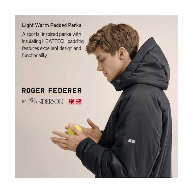 Uniqlo Light Warm Polstret Parka Herre Mørkeblå | ZMJXUW-596