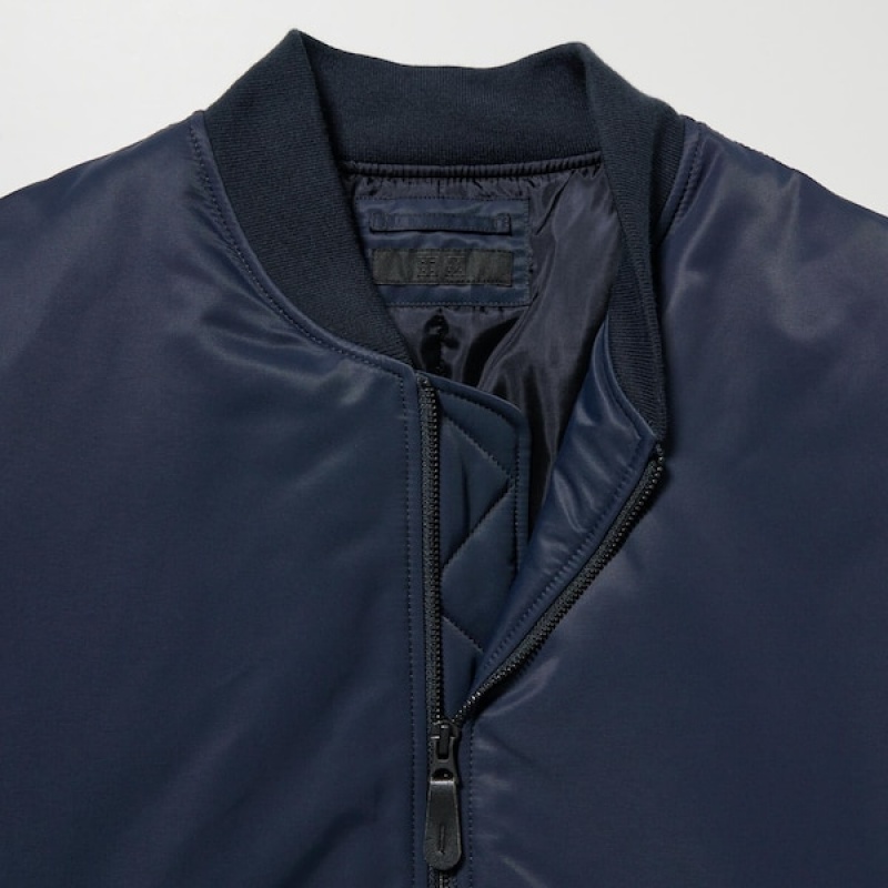 Uniqlo MA-1 Blouson jackets Herre Mørkeblå | ITMAOU-160