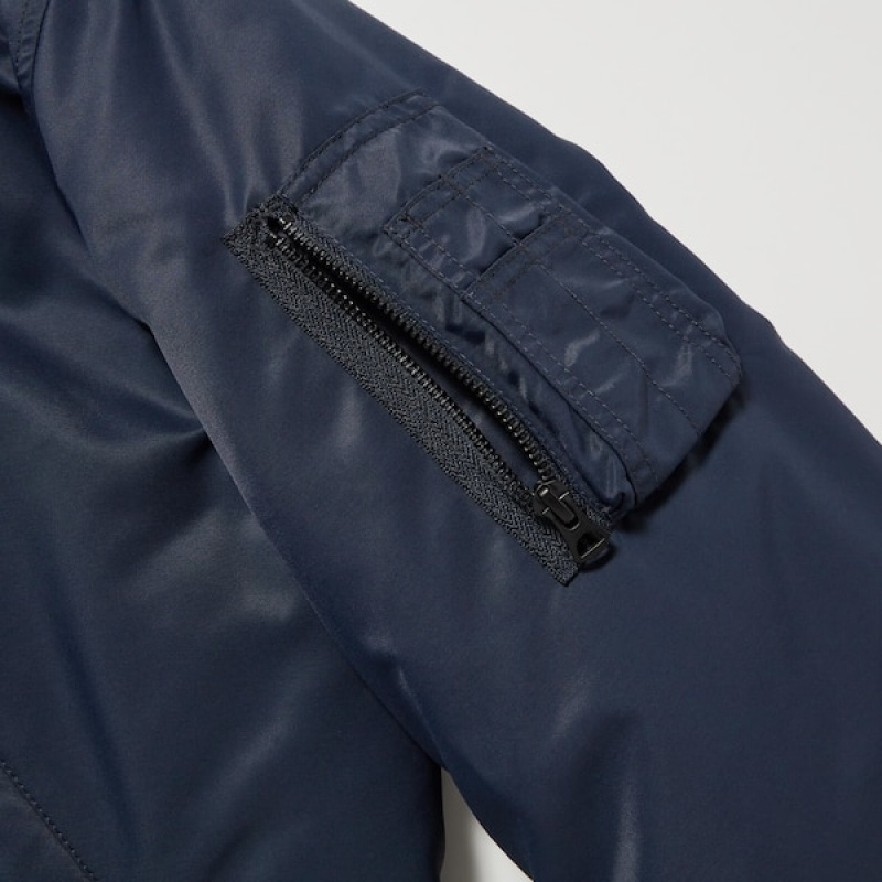 Uniqlo MA-1 Blouson jackets Herre Mørkeblå | ITMAOU-160