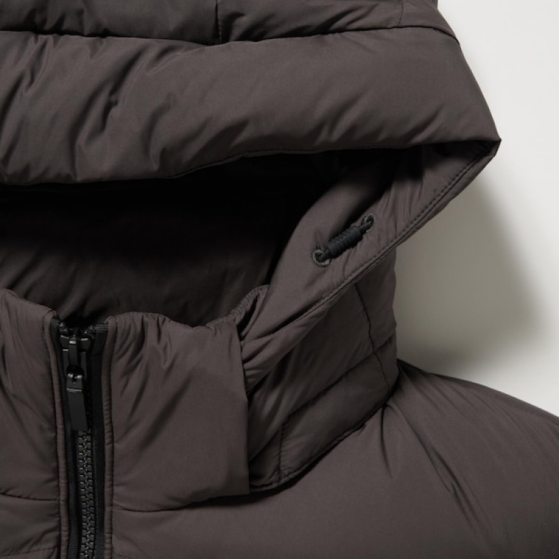 Uniqlo Powder Soft Down jackets Herre Brune | WSFPOI-568