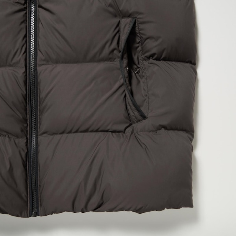 Uniqlo Powder Soft Down jackets Herre Brune | WSFPOI-568