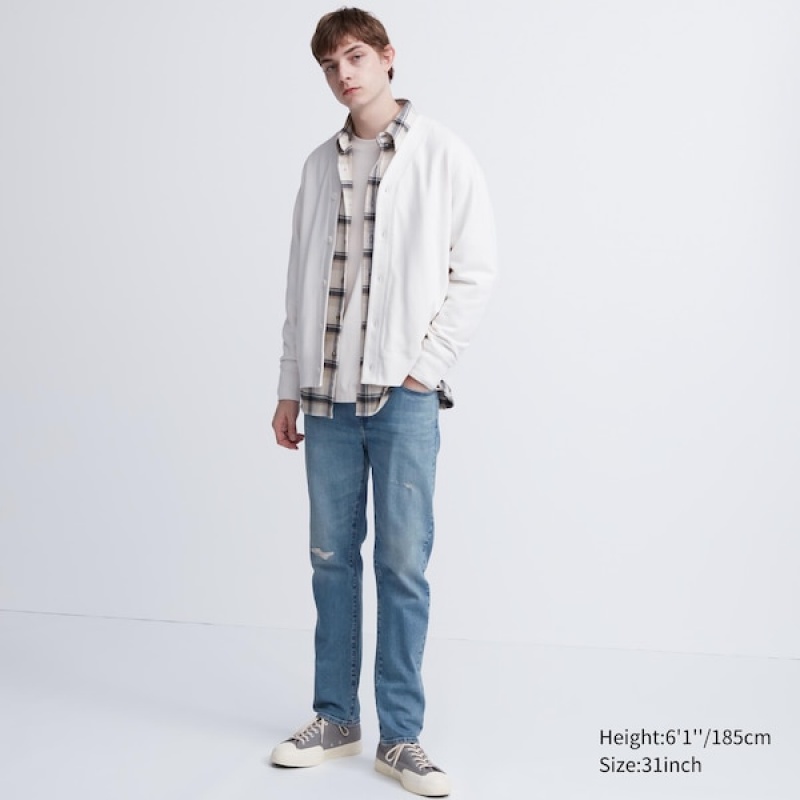 Uniqlo Slim-Fit Jeans Herre Blå | 3295-KOQDG