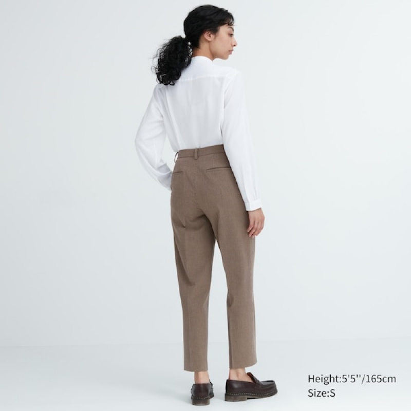 Uniqlo Smart Ankle Bukser Dame Brune | 1406-MEIQH