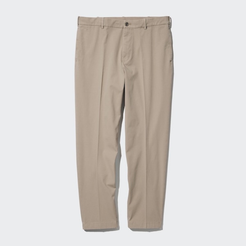 Uniqlo Smart Ankle Bukser Herre Beige | 8735-GIMRT