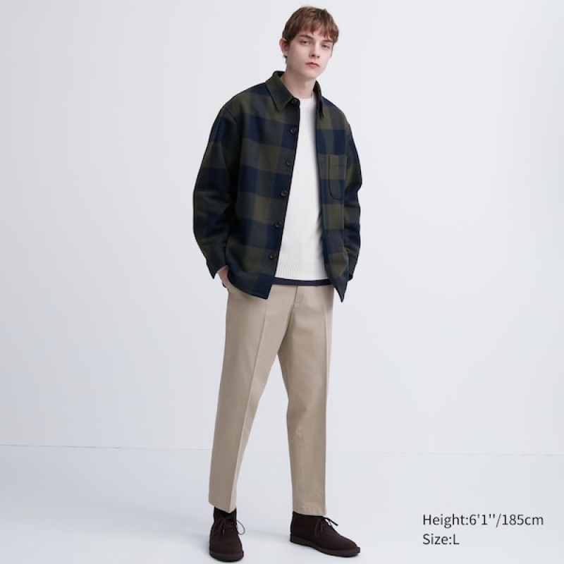 Uniqlo Smart Ankle Bukser Herre Beige | 8735-GIMRT